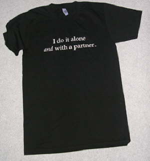 I do it alone & with a partner Unisex Tee